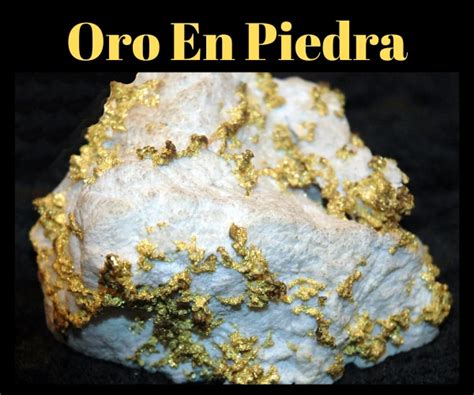 Oro en Piedra Cómo se ve Dónde buscar Cómo extraer