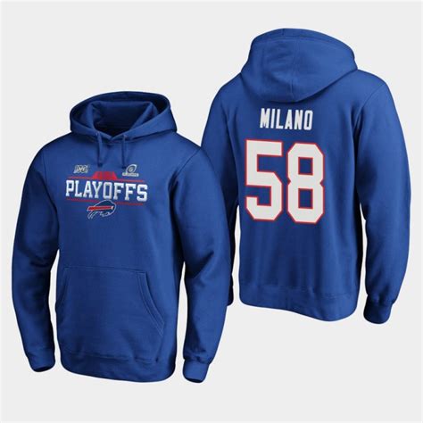 Das buffalo bills sammy watkins trikot ist nicht nur ein muss für jeden footballer, sondern auch aus 100% polyester, und der farbe weiß, besteht das neue coole buffalo bills watkins trikot away. Männer Buffalo Bills Matt Milano 2019 NFL Playoffs Bound ...