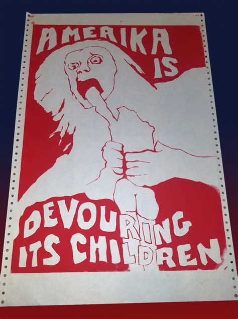 Vintage Uc Berkeley Anti Vietnam War Protest Poster Amerika Is