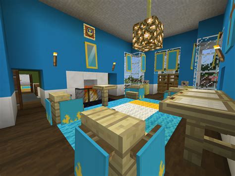 Blue Room 1st Gen Minecraft House Interior Minecraft Designs
