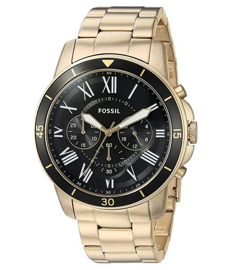 Fossil Gold Chronograph Watch Fs5267 Buy Fossil Gold Chronograph