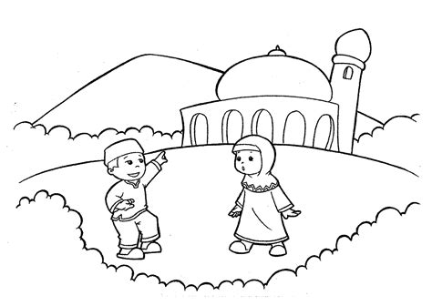 Mewarnai Gambar Animasi Anak Muslim Cara Yang Menyenangkan Untuk