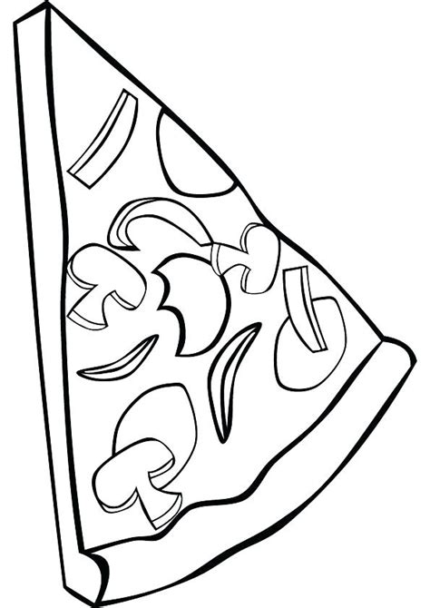 Pizza Slice Coloring Page At GetColorings Free Printable