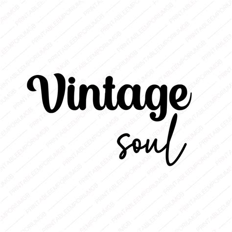 Vintage Soul Svg Png Positive Svg Inspirational Svg Etsy