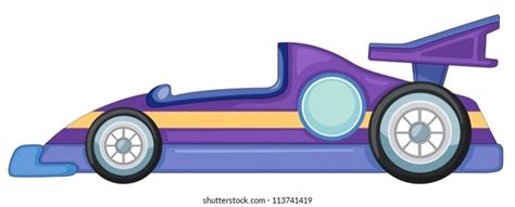 Illustration Purple Car On White Background Stock Vector Royalty Free