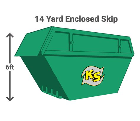 14 Yard Enclosed Skip Kirkby Skips