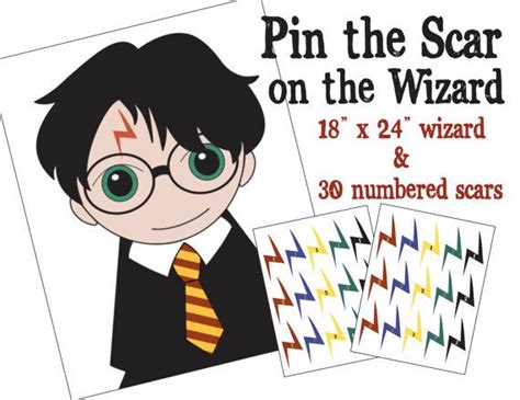 Pin The Scar On The Wizard Unofficial Harry Potter Inspired Party