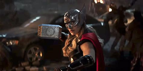 natalie portman s mighty thor is in new thor love and thunder poster trending news