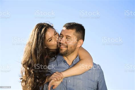 Beautiful Hispanic Couple Woman Man Love Married Husband Wife Senic
