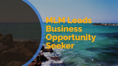 Mlm Leads Business Opportunity Seeker Youtube