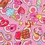 Seamless Kawaii Pattern With Sweets And Candies Crazy Sweetstuff Stock 