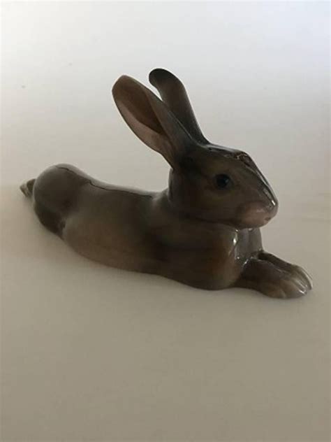 Bing And Grondahl Figurine No 1831 Of A Hare Lying Down For Sale At