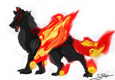 Fire Element Wolf