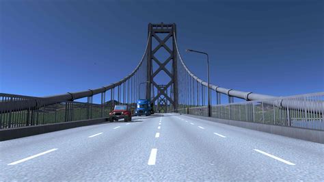 Bay Bridge Network Draggable Double Deck Suspension Bridge Mod For