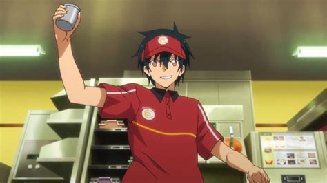 blu ray review the devil is a part timer delivers funny anime fast food