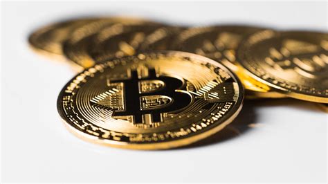 Gold Bitcoin Money In White Background 4k 5k Hd Technology