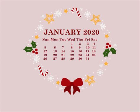Free Download January 2020 Hd Calendar Wallpaper In 2019 January