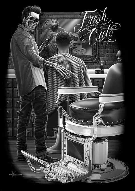 After moving to manhattan, i thought i'd never find another barber i liked like my last one in queens. Pin by Ghouly GIRL on Skulls | Barber shop decor, Barber ...