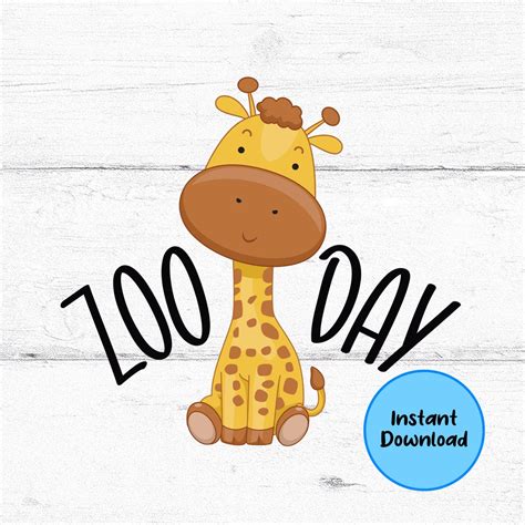 Zoo Day Svg Zoo Day Digital Download Digital Files Svg Zoo Etsy