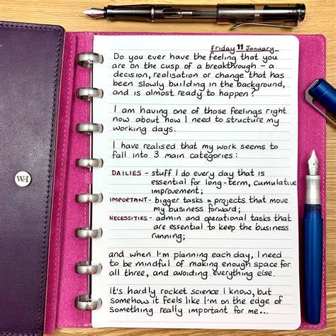 Planning My Days Journal Writing Bullet Journal Inspiration
