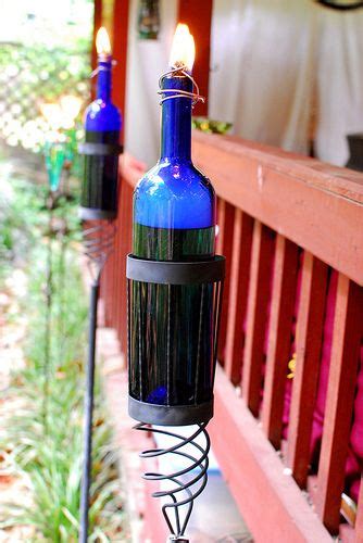 Making Tiki Torches From Wine Bottles