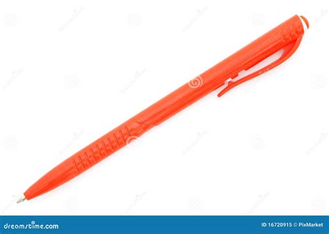 Orange Pen Stock Image Image Of View Instrument Background 16720915