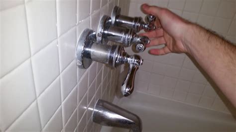 A bathtub spout or faucet comes in two basic styles. Water Leaking From Tub & Shower Faucets - Old 1987 Valve ...