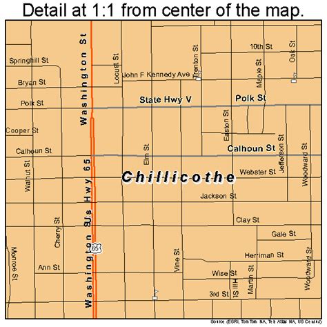 Chillicothe Missouri Street Map 2913690