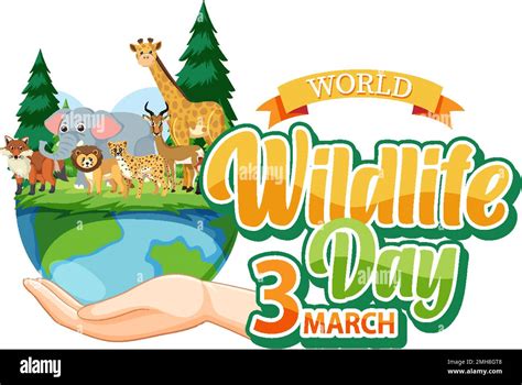 World Wildlife Day Banner Illustration Stock Vector Image And Art Alamy