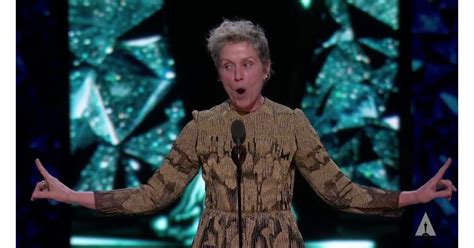 Frances Mcdormand 2018 Oscars Best Award Show Speeches Popsugar