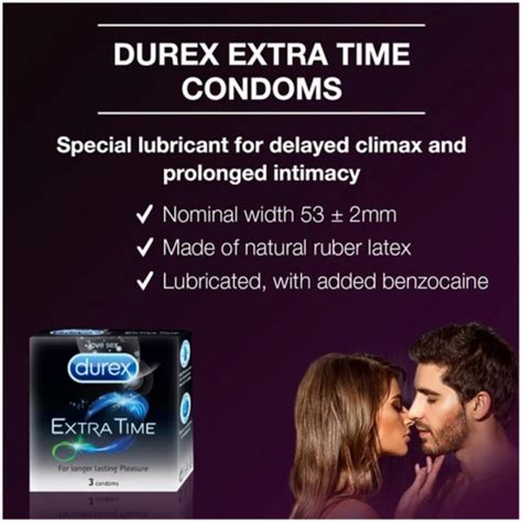 Buy Durex Extra Time 3 Pieces Online
