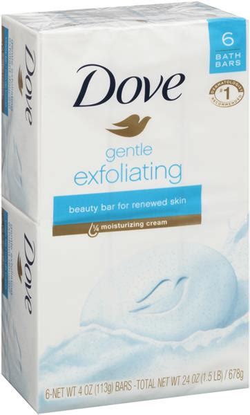 It smells wonderful and you can use it on your face and your whole body. Dove Gentle Exfoliating Bath Soap 6-4 oz Bars | Hy-Vee ...