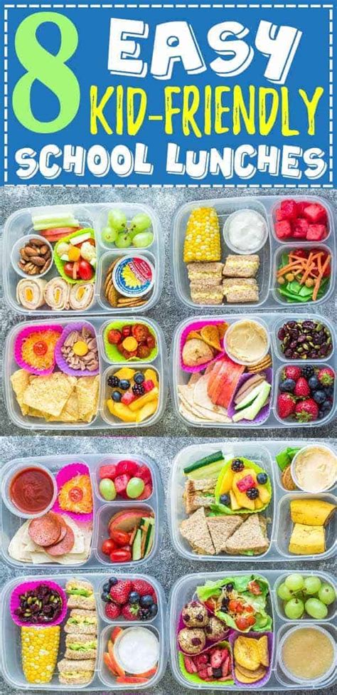 Sometimes it feels like keeping everyone fed and happy is difficult, but not today. 8 School Lunch Ideas | Healthy & Easy Lunch Ideas that are ...