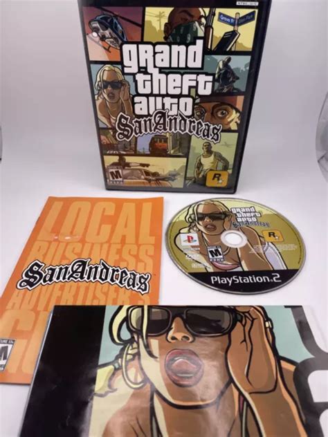 Grand Theft Auto San Andreas Black Label Ps2 Sony Playstation 2