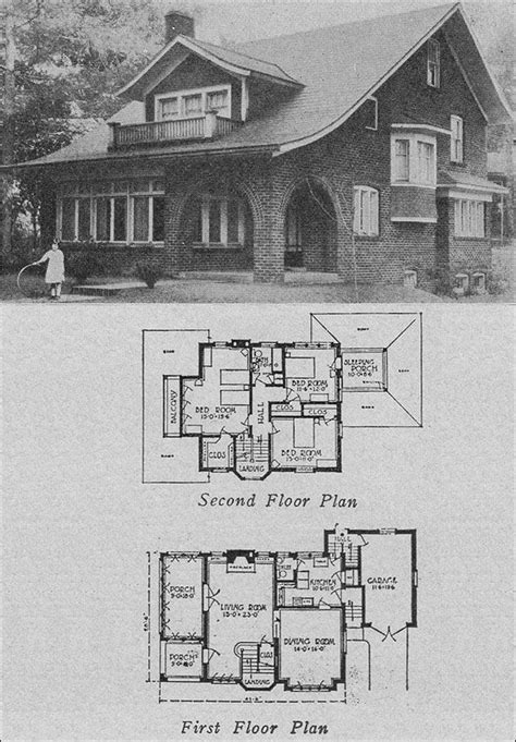 Charming 1923 Brick Semi Bungalow Architectural Gem By S A Schieber