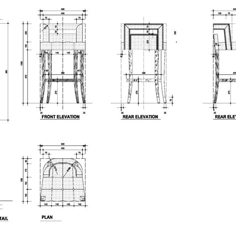 Bar Stool Cad Files Dwg Files Plans And Details