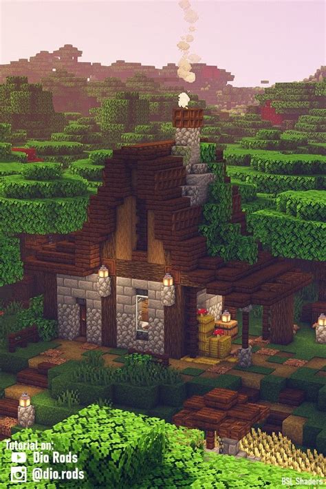 Minecraft Starter House Biome Roofed Forest Dark Forest Dark Oak