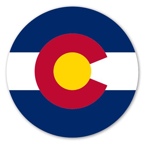Colorado Circle Flag - StickerApp