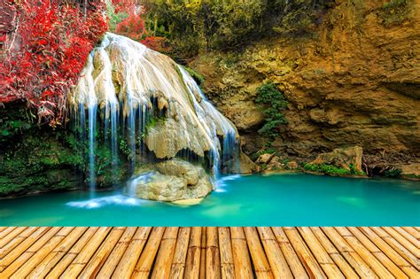 Fondos De Pantalla Cascadas Piedras Roca Naturaleza Descargar Imagenes