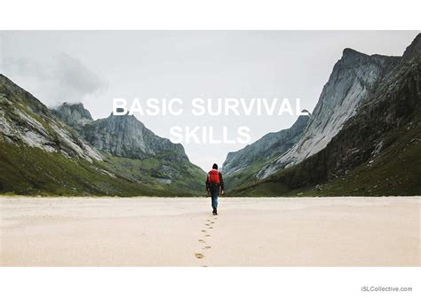 Basic Survival Skills English Esl Powerpoints