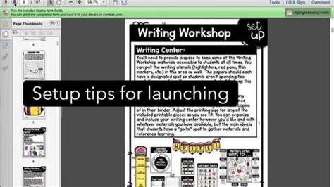Writers Workshop Lesson Plans Writing Process Bulletin Board Bundle