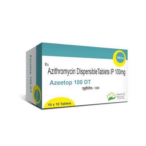 Azeetop Azithromycin 100 Mg Tablet At Rs 132 Strip Of 3 Tablets In