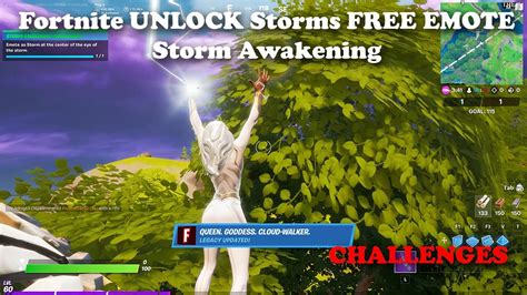 Fortnite Storm Awakening Challenges Unlock The Free Storm Emote