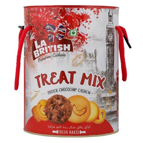 La British Treat Mix Butter Cookies Choco Chips And Cashew G