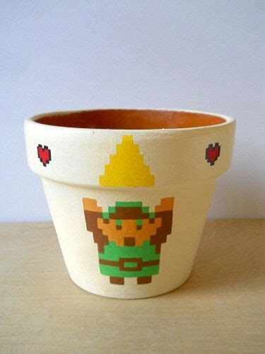 Legend Of Zelda Planter Flower Pots Geek Crafts Zelda