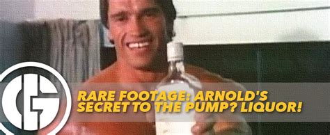 Rare Footage Arnold Schwarzeneggers Secret To The Pump Liquor