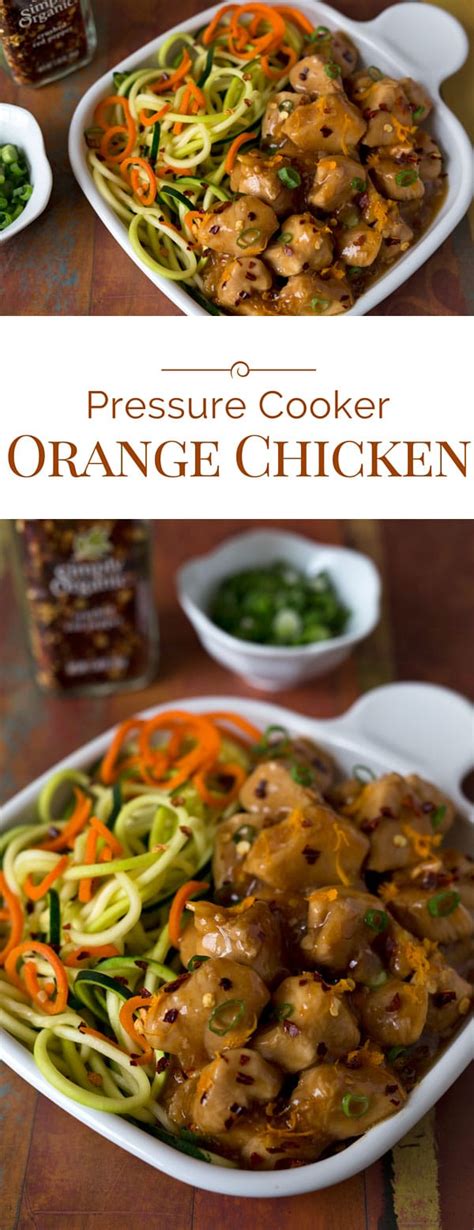 Manually release the pressure immediately after cooking. Pressure Cooker Orange Chicken - Pressure Cooking Today