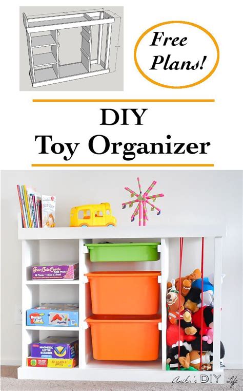 Diy Toy Organizer Diy Toy Storage Idea Perfect For Small Spaces And