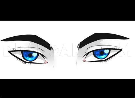 How To Draw Male Eyes Step By Step Drawing Guide By Dawn Dragoart