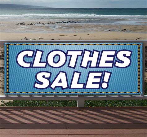 Clothes Sale 13 Oz Heavy Duty Vinyl Banner Sign With Metal Grommets